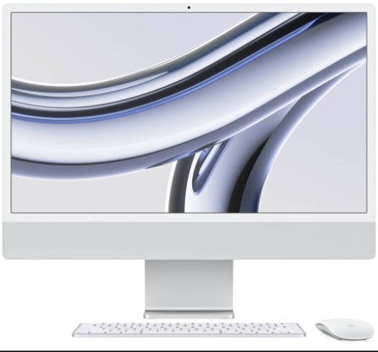 CTO 24-inch iMac with Retina 4.SK display: Apple M3 chip with 8core CPU and 10core GPU, 24GB, 2TB Silver